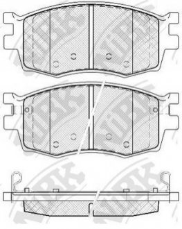PN0435 NiBK Колодки гальмівні дискові
