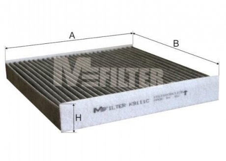 K9111C M-FILTER Фільтр салону вугільний