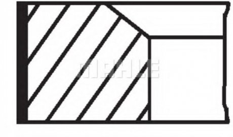 01602N2 MAHLE / KNECHT Кільця поршневі