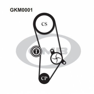 GKM0001 GMB Комплект ремня ГРМ GMB