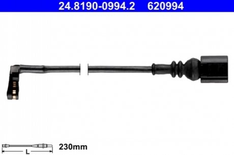 24.8190-0994.2 ATE Датчик износа колодок