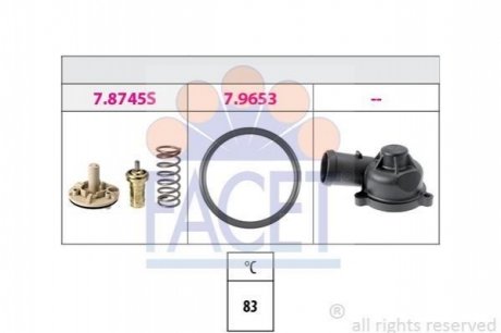 7.8745K FACET Термостат Skoda Roomster 1.6 (06-15) (7.8745K) FACET