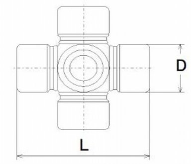 U125 SPIDAN Крестовина 15,0x38,0