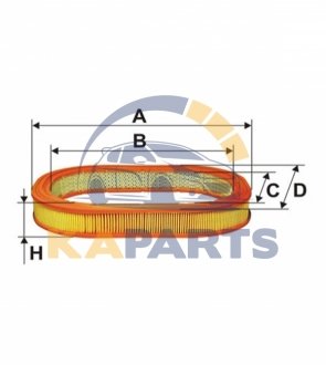 WA6001 WIX FILTERS Фільтр повітря