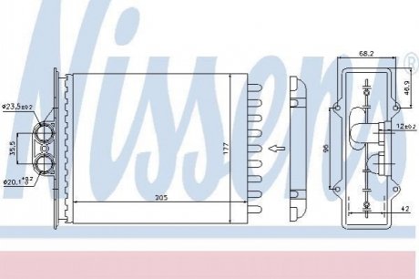 72657 NISSENS Отопитель