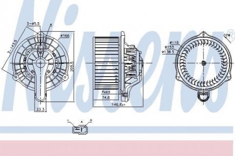 87335 NISSENS Вентилятор салона