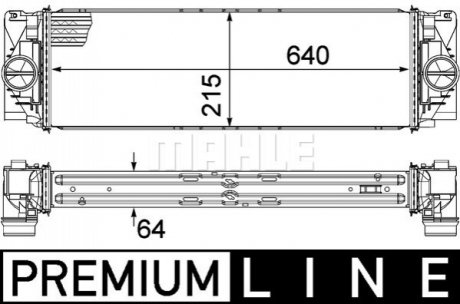 CI 368 000P MAHLE / KNECHT Интеркулер Mahle