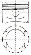 87-501807-10 NURAL Поршень в комплекті на 1 циліндр, 2-й ремонт (+0,50)