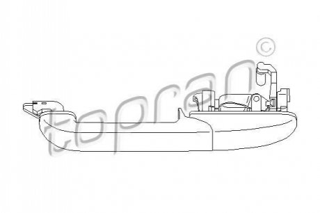 108480 TOPRAN / HANS PRIES Ручка дверна