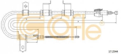 17.2544 COFLE Трос ручника