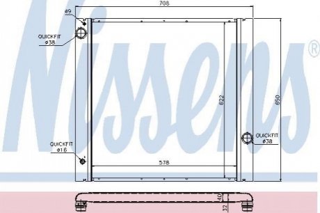 64314 NISSENS Радiатор