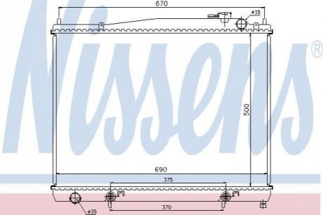 68715 NISSENS Радiатор