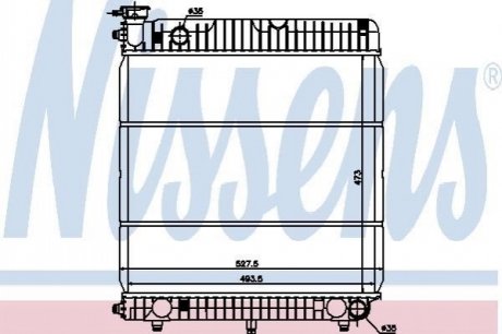 62635 NISSENS Радiатор