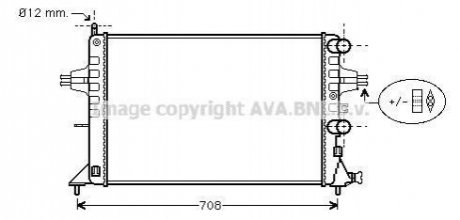 OLA 2255 AVA COOLING Радиатор охлаждения двигателя (OLA2255) AVA