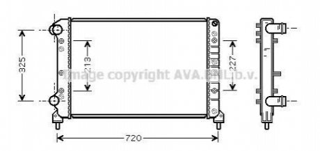 FTA 2261 AVA COOLING Радиатор охлаждения двигателя (FTA2261) AVA