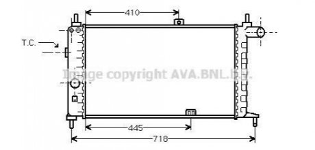 OL 2066 AVA COOLING Радiатор