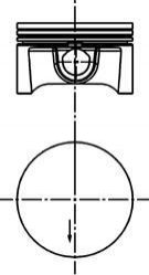 40388620 KOLBENSCHMIDT Поршень двигуна OPEL DOHC 1,6 Z16XEP 79,50