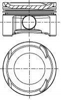 87-141307-20 NURAL Поршень в комплекті на 1 циліндр, 2-й ремонт (+0,50)