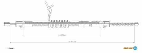 13.0205.1 ADRIAUTO Тросик стояночного тормоза Adriauto