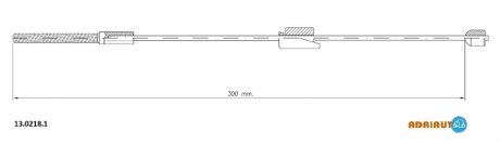13.0218.1 ADRIAUTO Тросик стояночного тормоза Adriauto