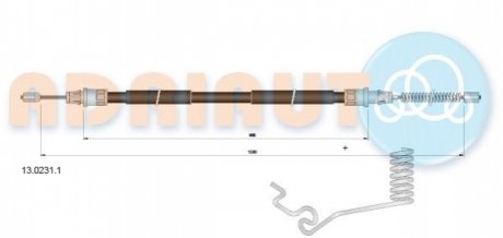 13.0231.1 ADRIAUTO Трос ручного гальма