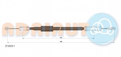 27.0223.1 ADRIAUTO Тросик стояночного тормоза Adriauto