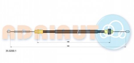 35.0200.1 ADRIAUTO Тросик стояночного тормоза Adriauto
