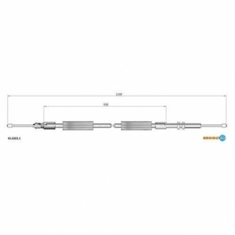 41.0201.1 ADRIAUTO Тросик стояночного тормоза Adriauto