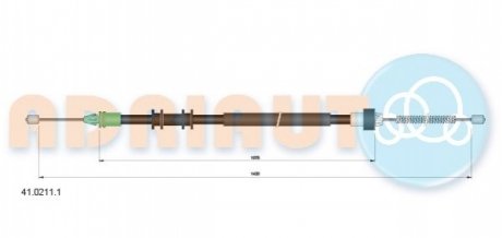 41.0211.1 ADRIAUTO Трос ручного гальма
