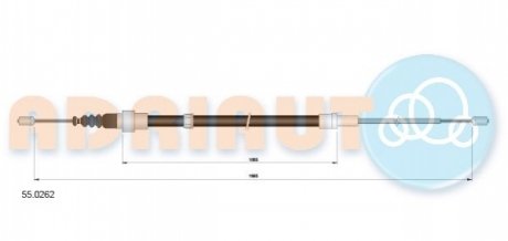 55.0262 ADRIAUTO Трос зупиночних гальм