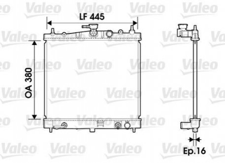 734247 Valeo Радиатор охлаждения двигателя