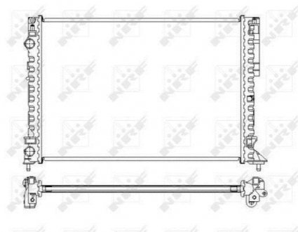 58242 NRF Радиатор охлаждения двигателя