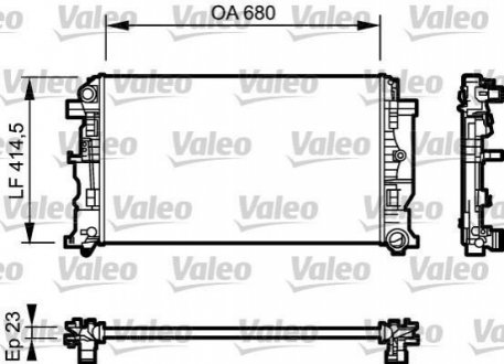 734926 Valeo Радіатор