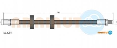 55.1204 ADRIAUTO Тормозной шланг Adriauto