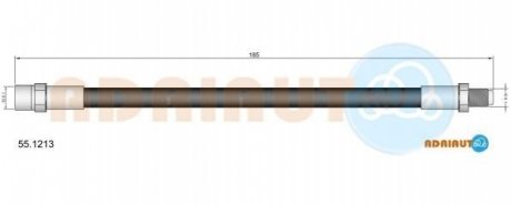 55.1213 ADRIAUTO Шланг гальмівний гідравлічний
