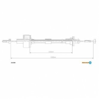 13.0140 ADRIAUTO Тросик сцепления Adriauto