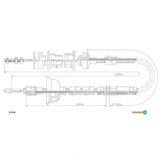35.0136 ADRIAUTO Трос зчеплення