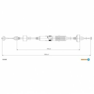 55.0158 ADRIAUTO Тросик сцепления Adriauto