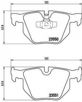 P06039 BREMBO Тормозные колодки Brembo