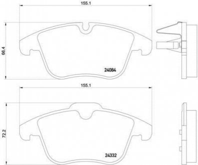 P61106 BREMBO Тормозные колодки Brembo