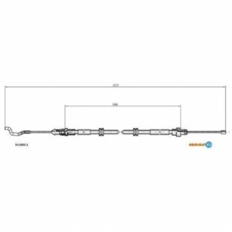 55.0205.1 ADRIAUTO Трос ручного гальма