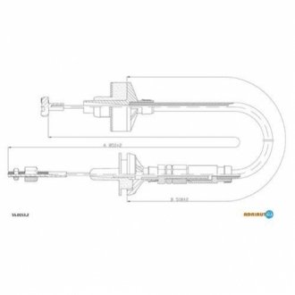 55.0153.2 ADRIAUTO Трос зчеплення
