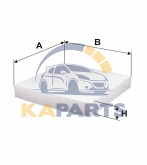 WP2090 WIX FILTERS Фильтр салона (K 1322)