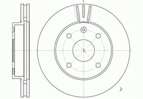 Тормозной диск Lacetti 6656.10