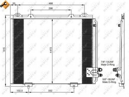 35228 NRF Радиатор кондиционера