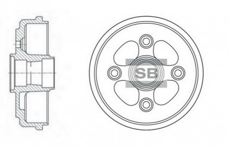 SD3011 Hi-Q (SANGSIN) Тормозной барабан