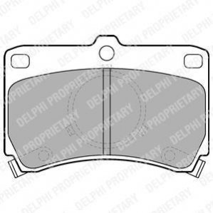 LP531 Delphi Комплект гальмівних колодок з 4 шт. дисків
