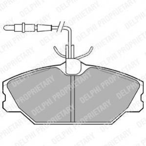 LP788 Delphi Тормозные колодки