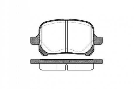 0621.00 REMSA Колодки гальмівні дискові