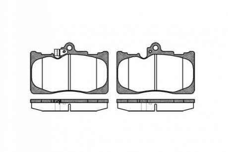 1180.02 REMSA Колодки гальмівні дискові